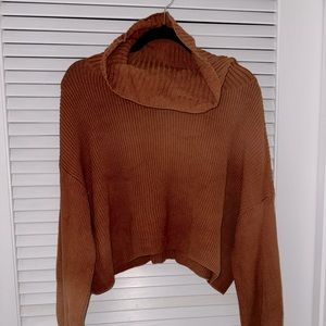 Orange cropped sweater